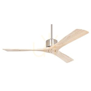 Függőlámpa Zambelis ventilátoros króm matt természetes fa 132 cm small 0
