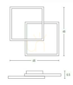 Zambelis LED mennyezeti lámpa 28W 3000K arany matt, dimmelhető small 2