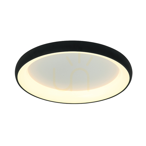 Jelölje be Plafonlámpa Zambelis 60W LED dimmelhető 3000K fekete 80 cm alumínium akril
