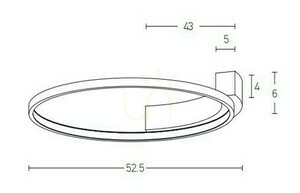 Zambelis LED mennyezeti lámpa 31W 3000K homokfehér Ø52,5 cm small 2