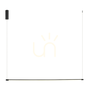 LED-es függőlámpa Zambelis 20W 3000K fekete matt alumínium 140 cm small 3