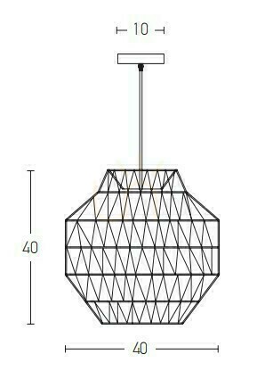 Jelölje be Függőlámpa Zambelis papírkötél E27 bézs 40 cm