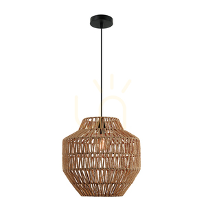 Függőlámpa Zambelis papírkötél E27 bézs 40 cm 3 Függőlámpa Zambelis papírkötél E27 bézs 40 cm small 3