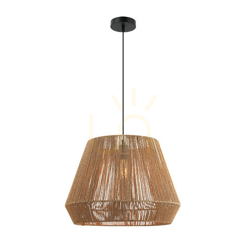 Kilátás Zambelis bézs papírkötél függőlámpa E27 40W 48 cm Zambelis bézs papírkötél függőlámpa E27 40W 48 cm