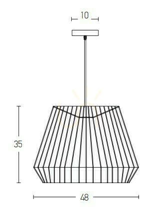 Előnézet Zambelis bézs papírkötél függőlámpa E27 40W 48 cm Zambelis bézs papírkötél függőlámpa E27 40W 48 cm