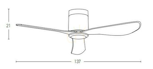 Jelölje be Mennyezeti ventilátor Zambelis 40W fekete matt Tuya WiFi távirányító