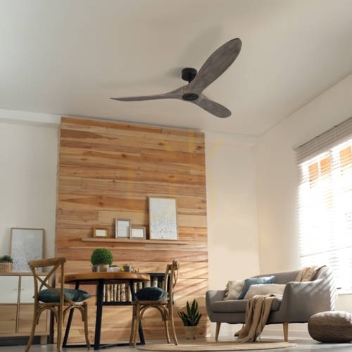 Jelölje be Zambelis mennyezeti ventilátor fekete fa lapátok 152 cm 55W távirányító