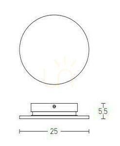 Zambelis LED fali lámpa 9.2W 3000K fehér gipsz 25 cm small 2