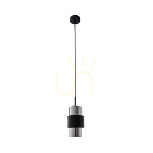 Zambelis fekete matt króm üveg E27 függőlámpa 13 cm 1 Zambelis fekete matt króm üveg E27 függőlámpa 13 cm small 1