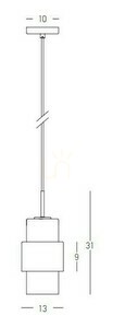 Zambelis fekete matt króm üveg E27 függőlámpa 13 cm 2 Zambelis fekete matt króm üveg E27 függőlámpa 13 cm small 2