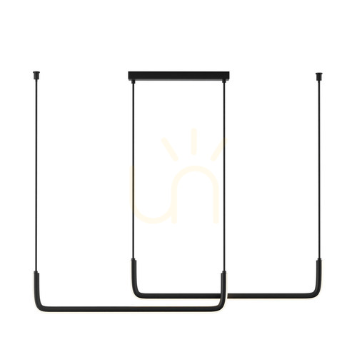 Jelölje be Függőlámpa Zambelis LED 40W 3000K fekete matt 120 cm