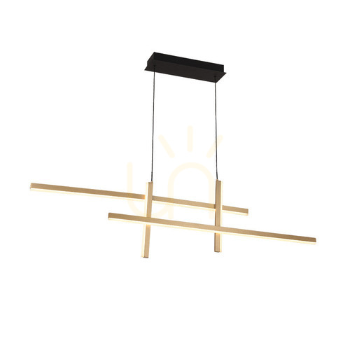 Jelölje be Függőlámpa Zambelis LED 41W 3000K arany matt alumínium 119 cm