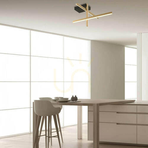 Jelölje be Mennyezeti lámpa Zambelis LED 25W 3000K arany matt 50 cm