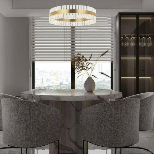 Jelölje be LED függőlámpa 68W 3000K arany matt üveg Zambelis