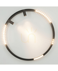 Mágneses LED sínmodul Zambelis 22093 8W 3000K homokfekete DALI 48V 600 mm-es ív small 5