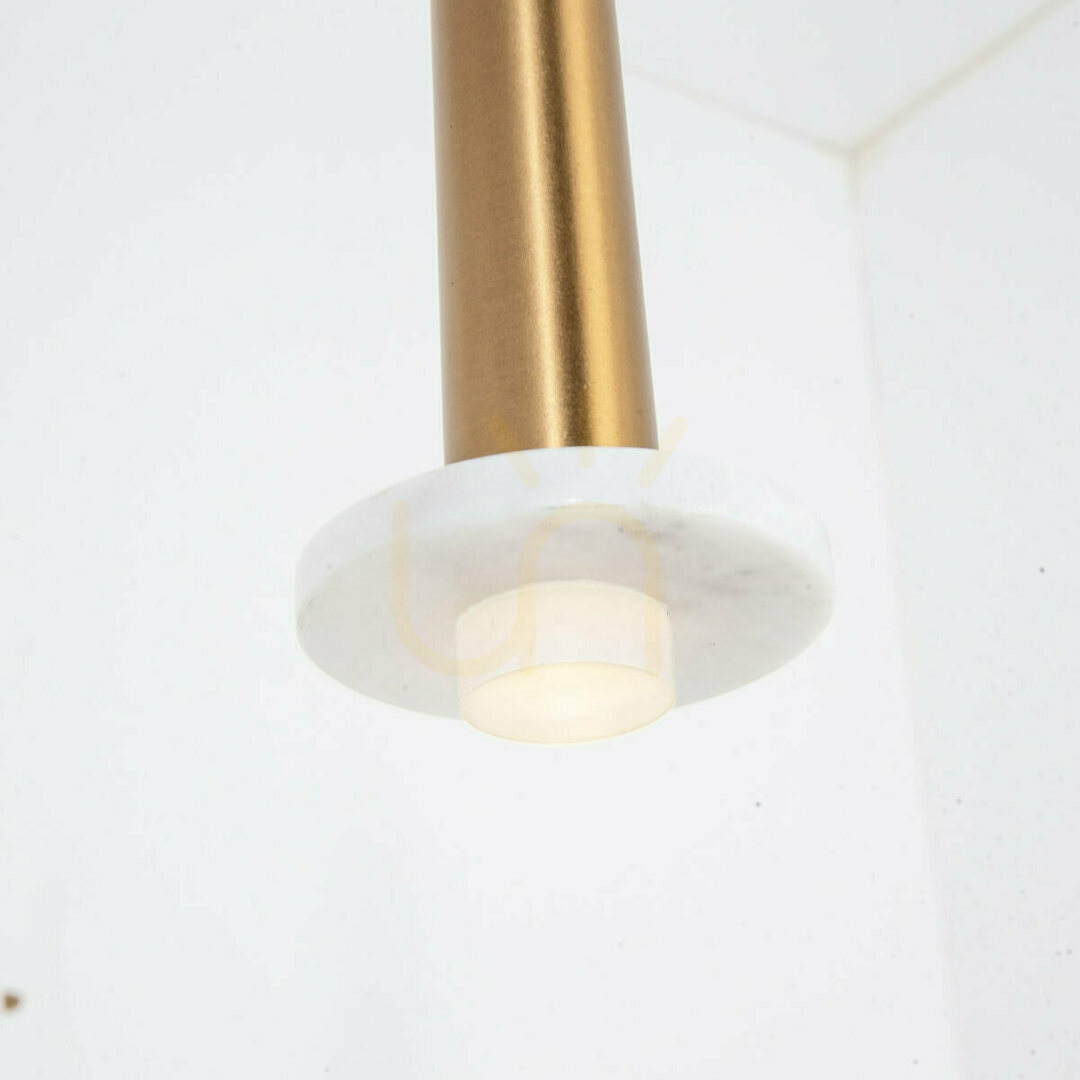 Kijelző Függőlámpa Zambelis LED 3W 3000K arany matt fehér márvány 40 cm Függőlámpa Zambelis LED 3W 3000K arany matt fehér márvány 40 cm