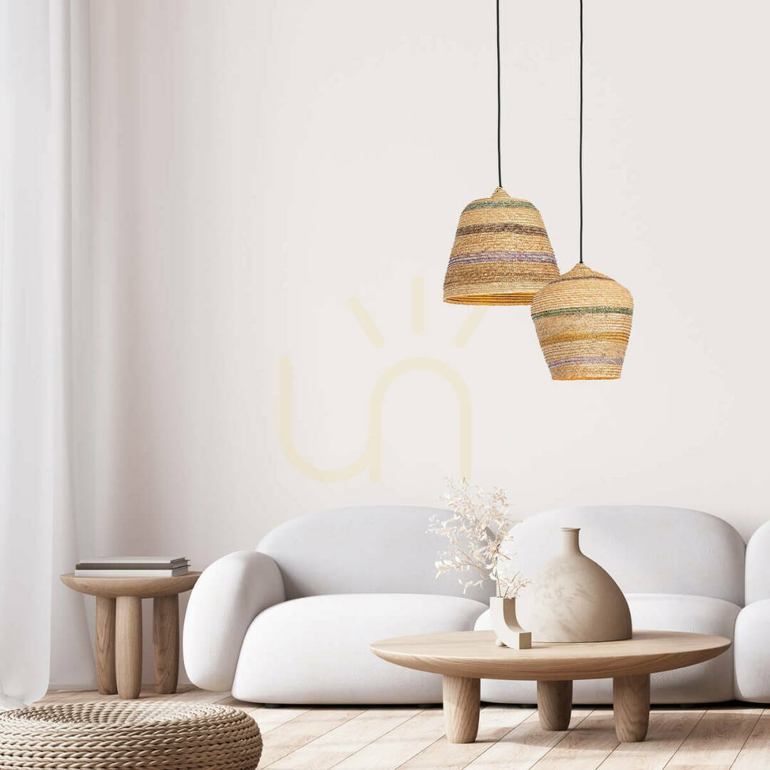 Jelölje be Függőlámpa Zambelis természetes fonott búza fekete E27 28 cm Függőlámpa Zambelis természetes fonott búza fekete E27 28 cm