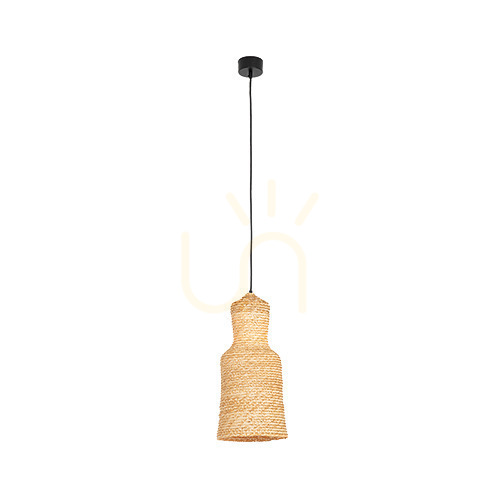 Jelölje be Függőlámpa Zambelis fonott búza fekete E27 22 cm