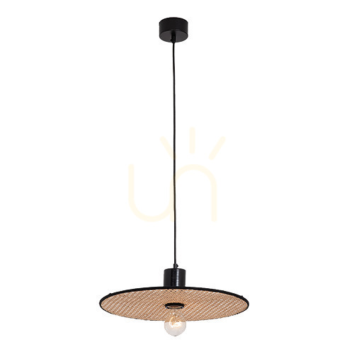 Jelölje be Zambelis fekete fém függőlámpa E27 40 cm