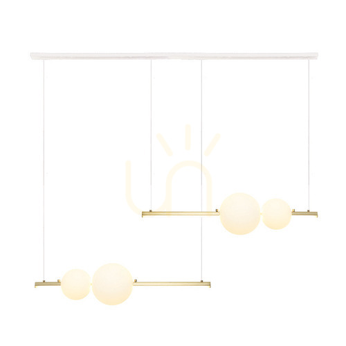 Jelölje be Zambelis LED függőlámpa 22W arany matt opál üveg 105 cm