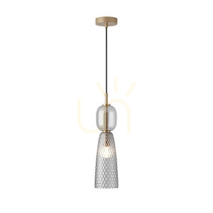 Függőlámpa Zambelis antik sárgaréz fém-üveg E14 40W 11 cm small 1