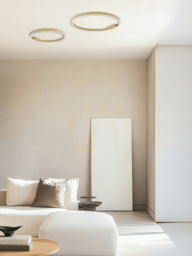 Jelölje be Zambelis 23026 LED mennyezeti lámpa gyűrű Ø80 cm 50W 3000K matt arany, dimmelhető
