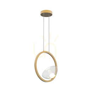 Függőlámpa Zambelis LED 7W 3000K arany matt alumínium üveg 32 cm small 1