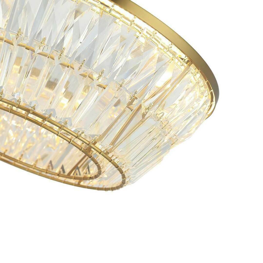 Előnézet Zambelis LED függőlámpa 27W 3000K antik sárgaréz kristály 40 cm Zambelis LED függőlámpa 27W 3000K antik sárgaréz kristály 40 cm