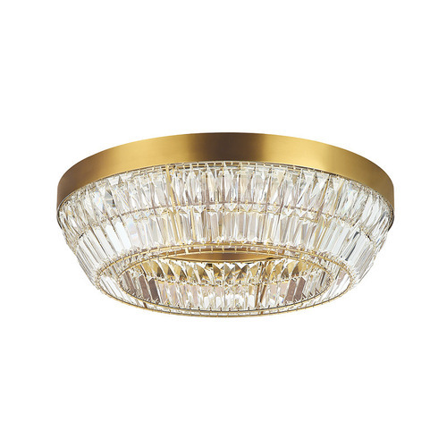 Jelölje be Zambelis LED mennyezeti lámpa 38W 3000K antik sárgaréz kristály 60 cm