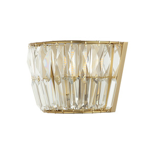 Zambelis 23050 fali lámpa – kristály, antik sárgaréz szín, G9 LED, 20 cm small 3
