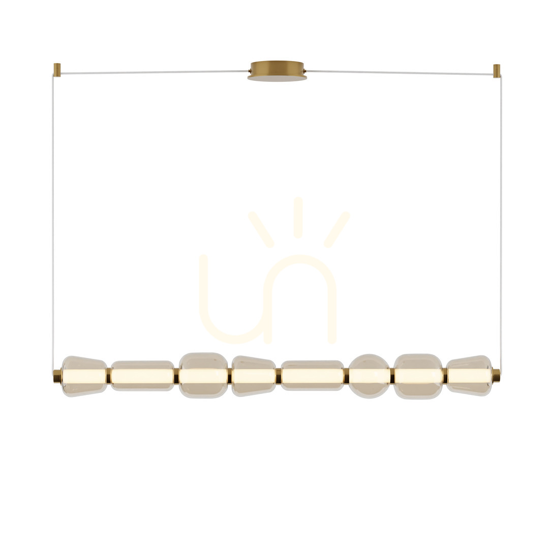 Kilátás Zambelis LED függőlámpa 37W 3000K arany matt-pezsgő, 120 cm Zambelis LED függőlámpa 37W 3000K arany matt-pezsgő, 120 cm