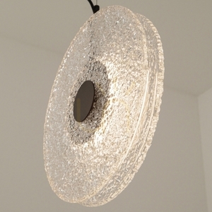 Zambelis LED függőlámpa 8W 3000K fekete matt tiszta üveg 28 cm small 2