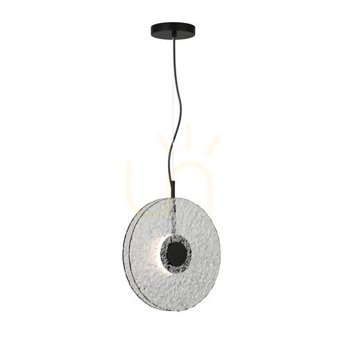 Jelölje be Zambelis függőlámpa 11W LED 3000K fekete matt tiszta üveg 35 cm