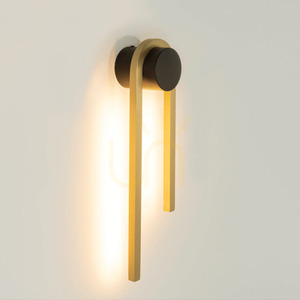Zambelis LED fali lámpa 11W 3000K triac dimmelhető fekete-arany matt small 0