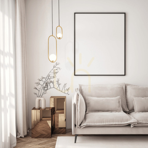 Jelölje be Zambelis 23136 függőlámpa, matt arany fém, opálüveg, G9 LED 7 W