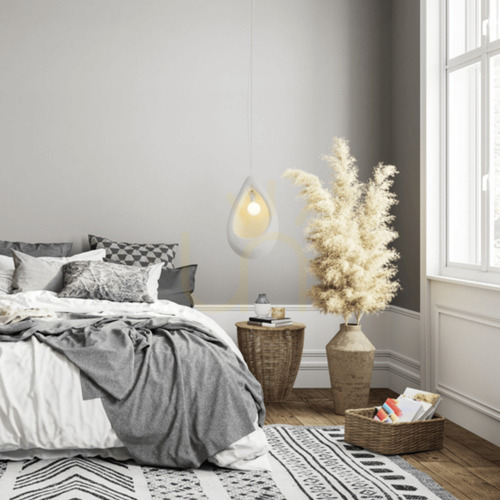 Jelölje be Függőlámpa Zambelis E27 max 15W bézs üvegszálas 40 cm