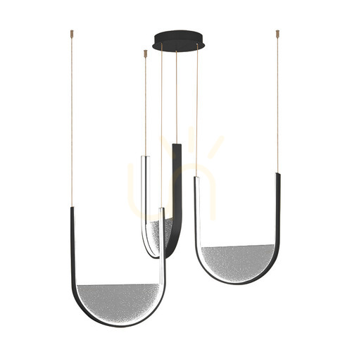 Jelölje be Zambelis 23168 fekete LED függőlámpa 54 W 4312 lm CCT 3000/4000 K 66 cm