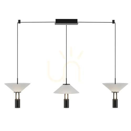 Jelölje be Zambelis 23202 fekete LED függőlámpa, opálüveg, 120 cm, 28 W 3000 K