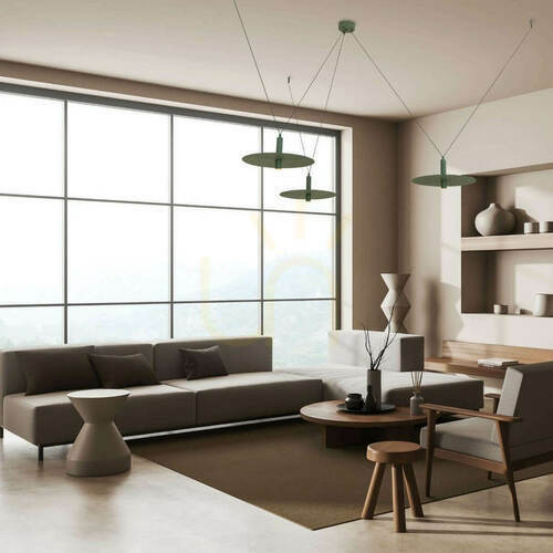 Jelölje be Zambelis LED függőlámpa 3x7W 3000K fém hadsereg zöld