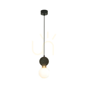 Függőlámpa Zambelis G9 fekete-zöld márvány sárgaréz 12 cm small 0