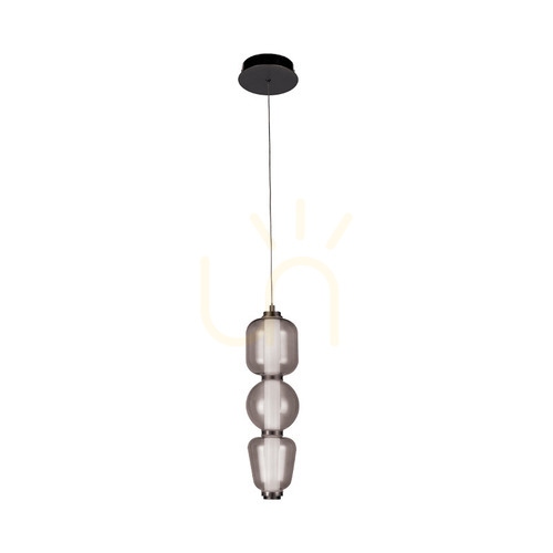 Jelölje be Függőlámpa Zambelis LED 12W 3000K fekete matt füstölt üveg 12 cm