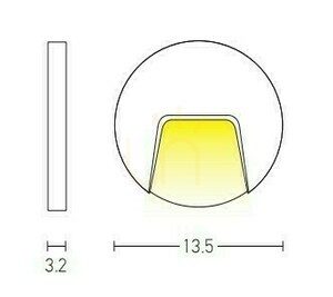 Kültéri fali lépcsőfény LED 3W fehér ZAMBELIS 1 Kültéri fali lépcsőfény LED 3W fehér ZAMBELIS small 1