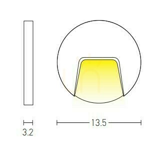 Kilátás Kültéri fali lépcsőfény LED 3W fehér ZAMBELIS Kültéri fali lépcsőfény LED 3W fehér ZAMBELIS