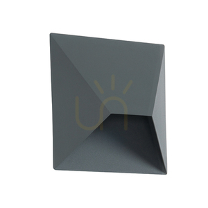 Kültéri fali lámpa Zambelis E243 LED 7W 480 lm 3000K grafit IP54 alumínium 15x15 cm small 1