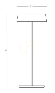 Zambelis E291 hordozható kültéri LED asztali lámpa arany 2W IP54 30 cm small 2