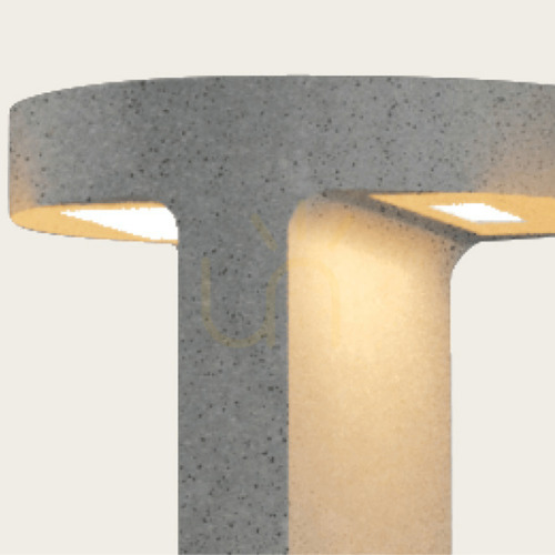 Jelölje be Zambelis E384 kerti oszloplámpa természetes betonból LED 2×8 W 3000 K 70,4 cm IP65