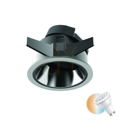 Jelölje be Downlight Spot 1xgu10 Homokfehér - Fekete króm ZAMBELIS