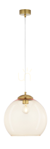 Jelölje be Jupiter ASTI 1830 függőlámpa patinázott sárgarézből, E27, 29 cm