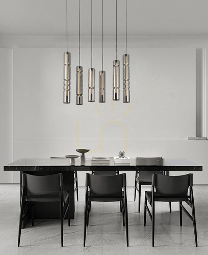 Jelölje be Aviano CILINDRO 6223-0610 függőlámpa, 6 búra, LED 54 W 3000 K, fekete