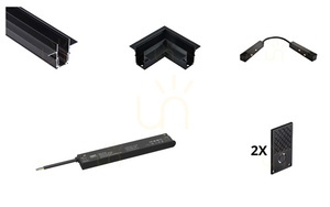 Set L LUNA-MAG mágneses beépíthető világítás fekete small 0